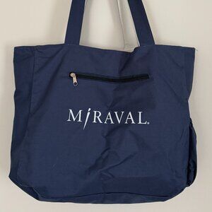 Miraval Resort & Spa Blue & White Reversible Tote Bag (13” X 15”)